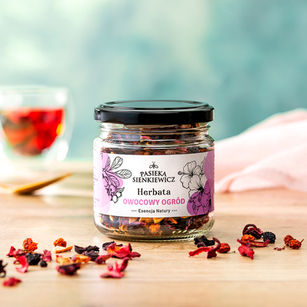 Herbata owocowy ogród w zamkniętym opakowaniu.
