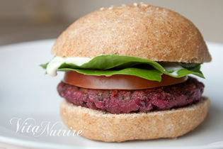 Beet Stalk Veggie Burger