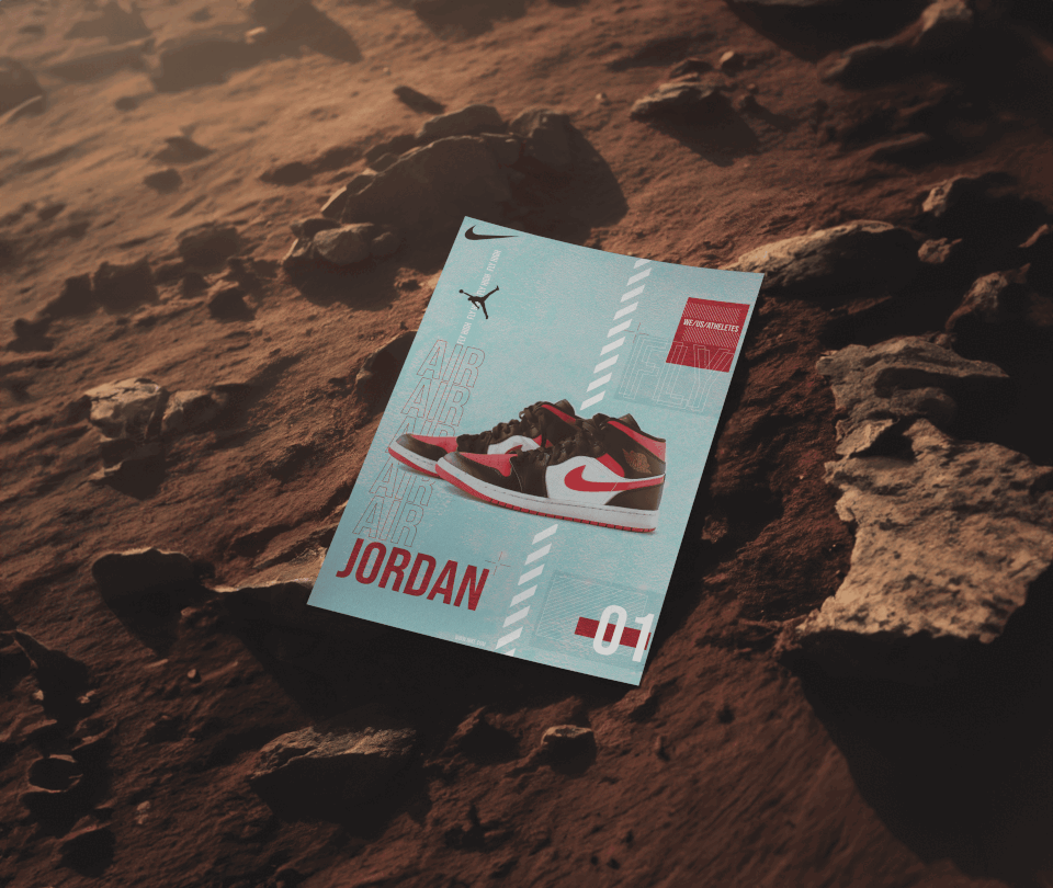 Animated mockup of posters