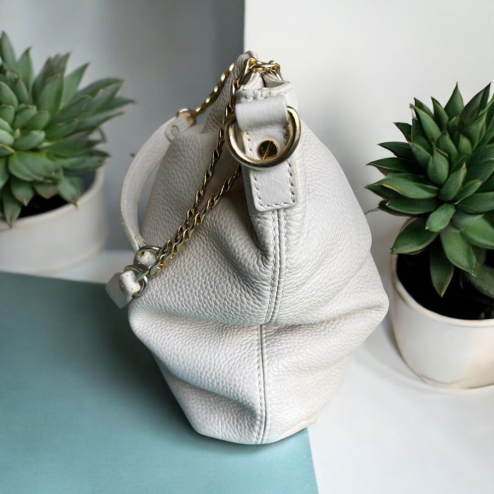Thumbnail: Michael Kors Pebbled Leather Shoulder Bag – Off-White