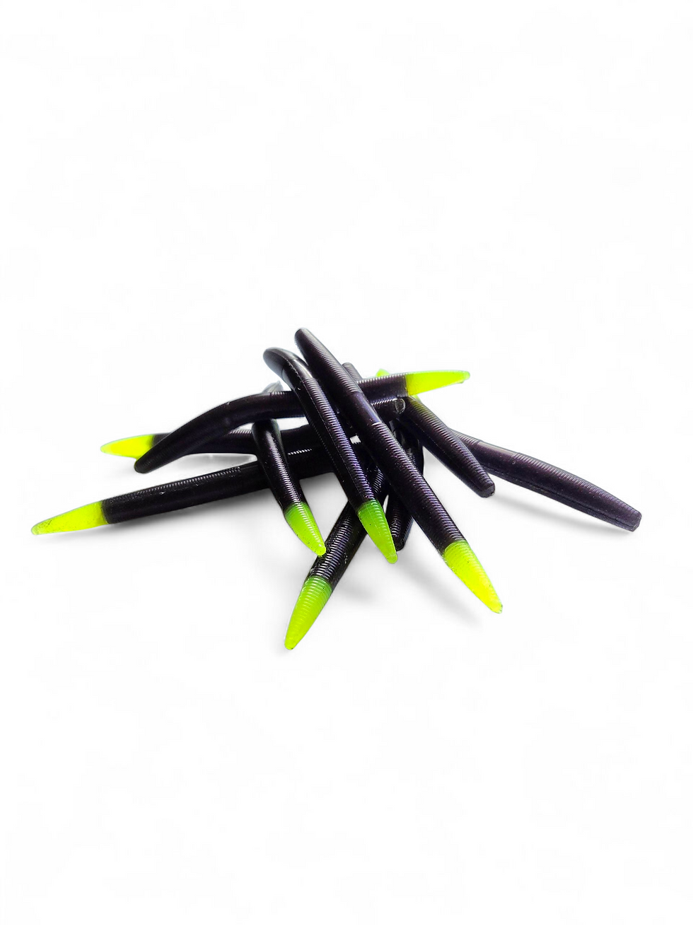 Thumbnail: Deep Purple Stickbait – Chartreuse Tail with Silver Flake (5") – 10 Pack
