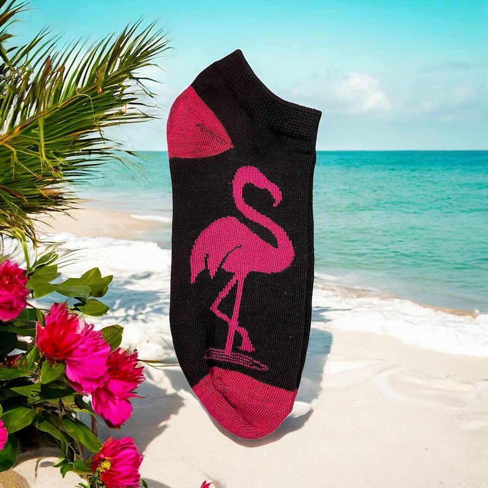 Thumbnail: Flamingo Fun Ankle Socks - 5 Pack