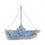 Thumbnail: Rustic Blue Wooden Sailboat Coastal Décor