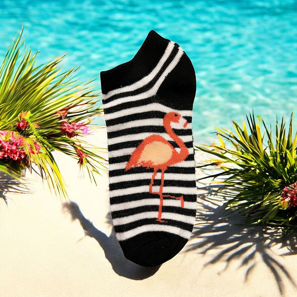 Thumbnail: Flamingo Fun Ankle Socks - 5 Pack