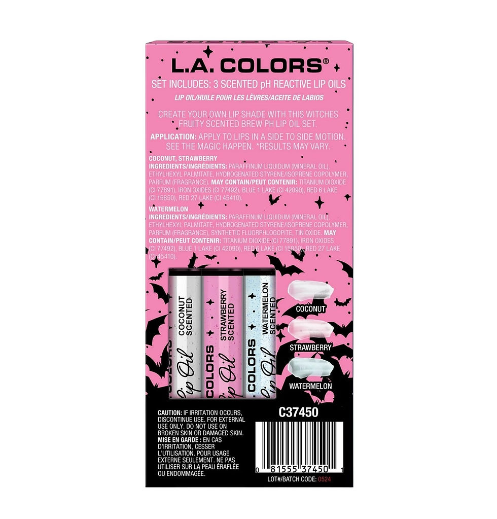 Thumbnail: 🌟 L.A. Colors Wickedly Glam pH Reactive Lip Oil Set – Limited Edition (3-Pack)