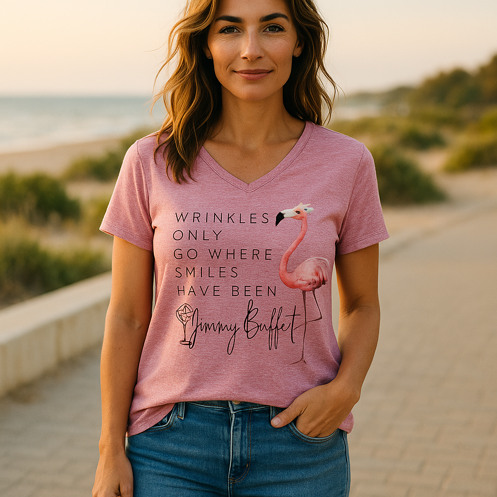 Jimmy Buffet Wrinkles - Flamingo