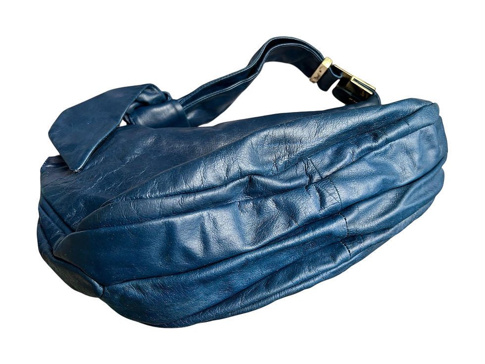 Thumbnail: Badgley Mischka Blue Boho Shoulder Bag – Pre-Loved