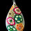 Thumbnail: Handmade Floral Fantasy Polymer Pendant with Gem Accents – 2”