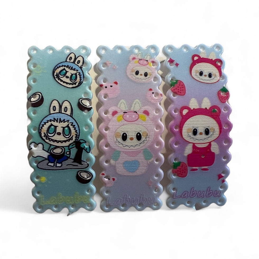 Thumbnail: Labubu the Monsters Hair Accessory Barrettes – Set of 6