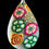 Thumbnail: Handmade Floral Fantasy Polymer Pendant with Gem Accents – 2”