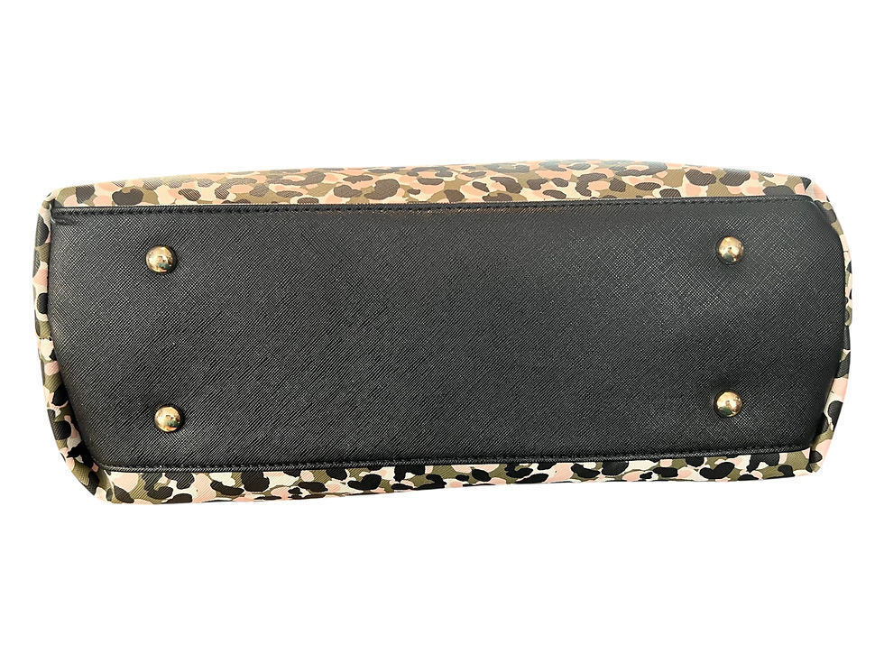 Thumbnail: Trina Turk Leopard Print Double Handled Tote with Detachable Strap
