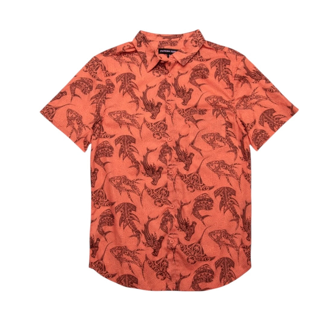 Psycho Tuna Tribal Sea Creatures Button-Up Shirt