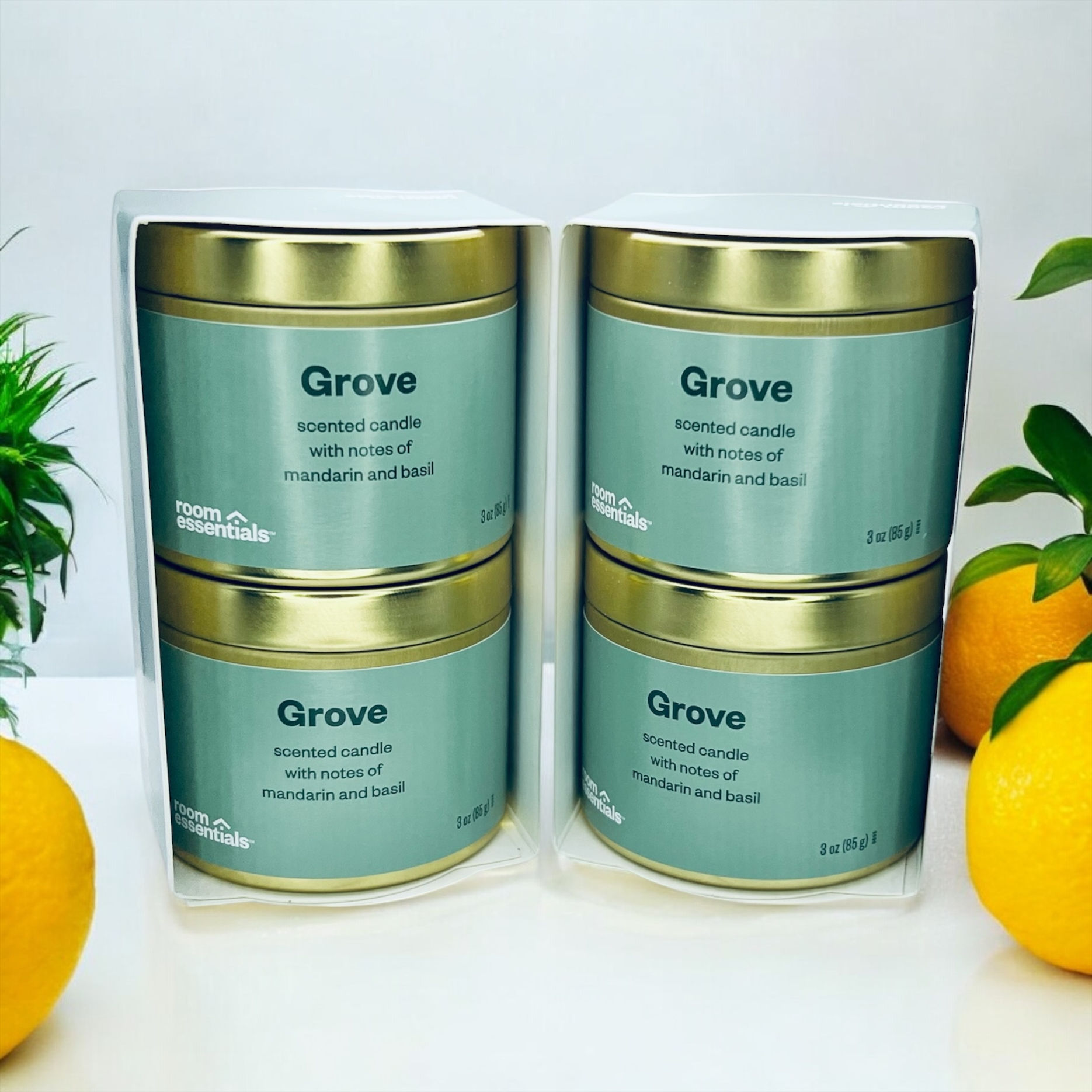 Citrus Breeze Candle Set – Fresh Mandarin & Basil