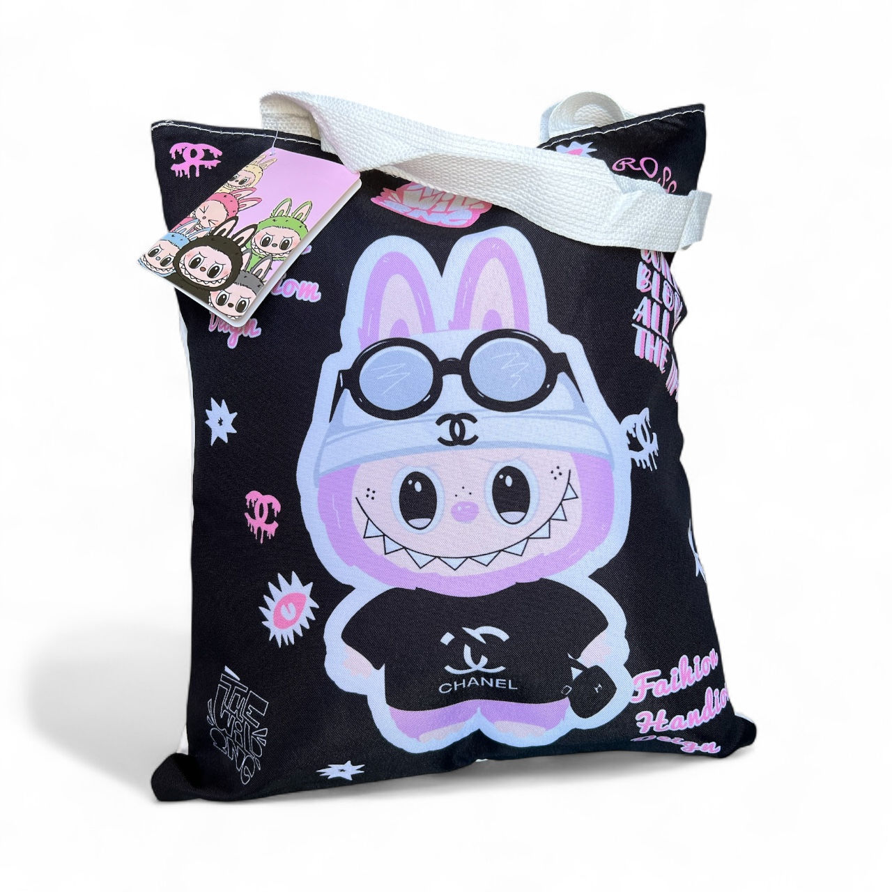 🌟 Labubu Monsters Chanel Inspired Tote Bag 🌟