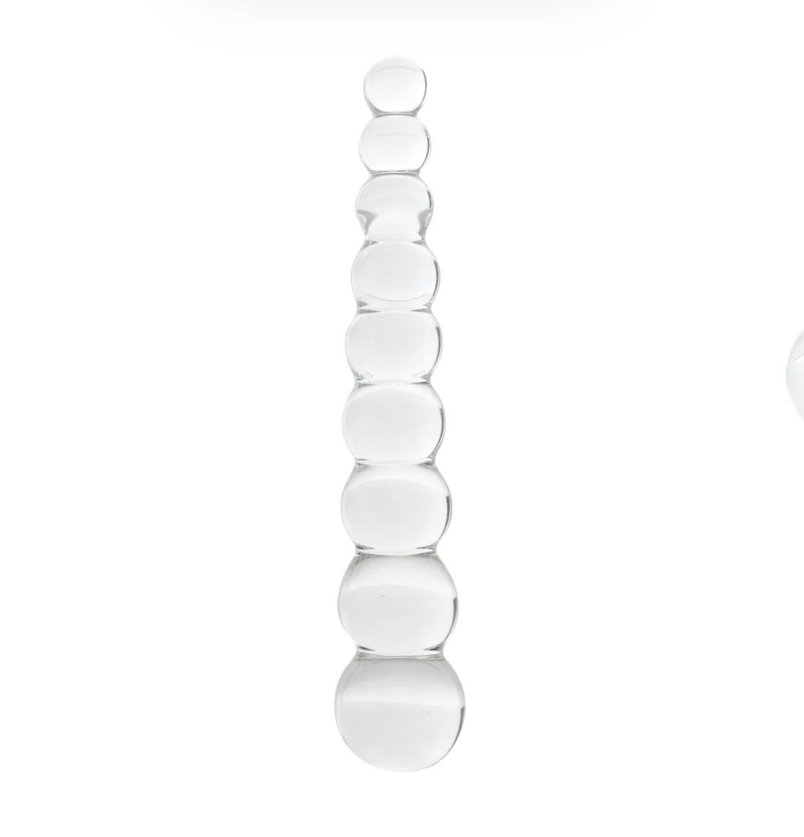 Clarity Elysian Pearls Beaded Glass Dildo
