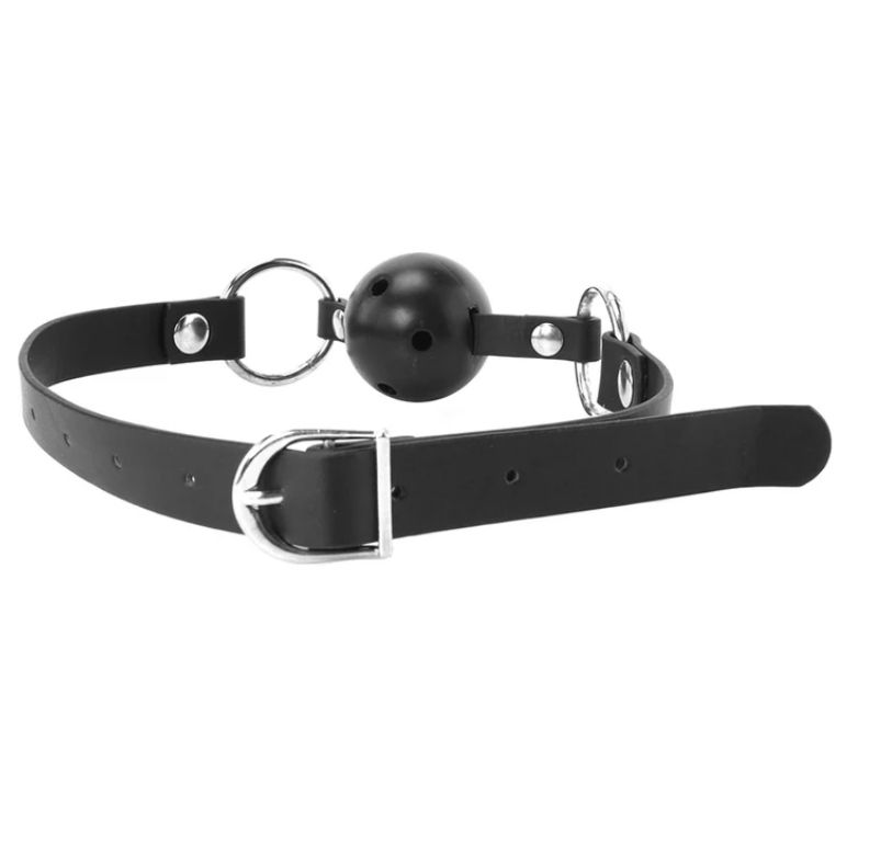 Thumbnail: Lux Fetish Lux Fetish Breathable Ball Gag in Black