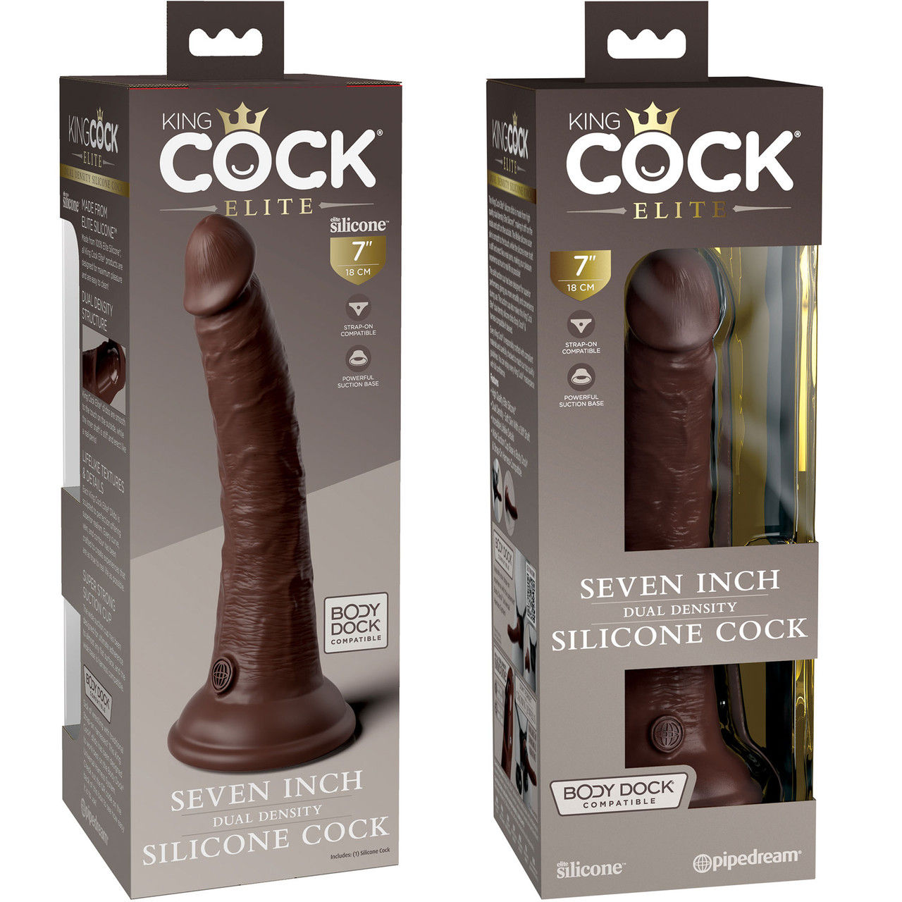 King Cock Elite 7" Silicone Dual Density Cock