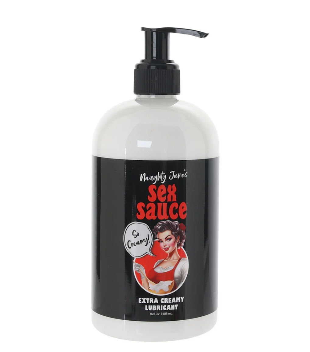 Naughty Jane's Sex Sauce Extra Creamy Lubricant in 160z/488