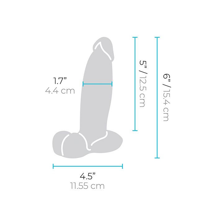 Thumbnail: b-Vibe Slipskin 6" Girthy - Mocha