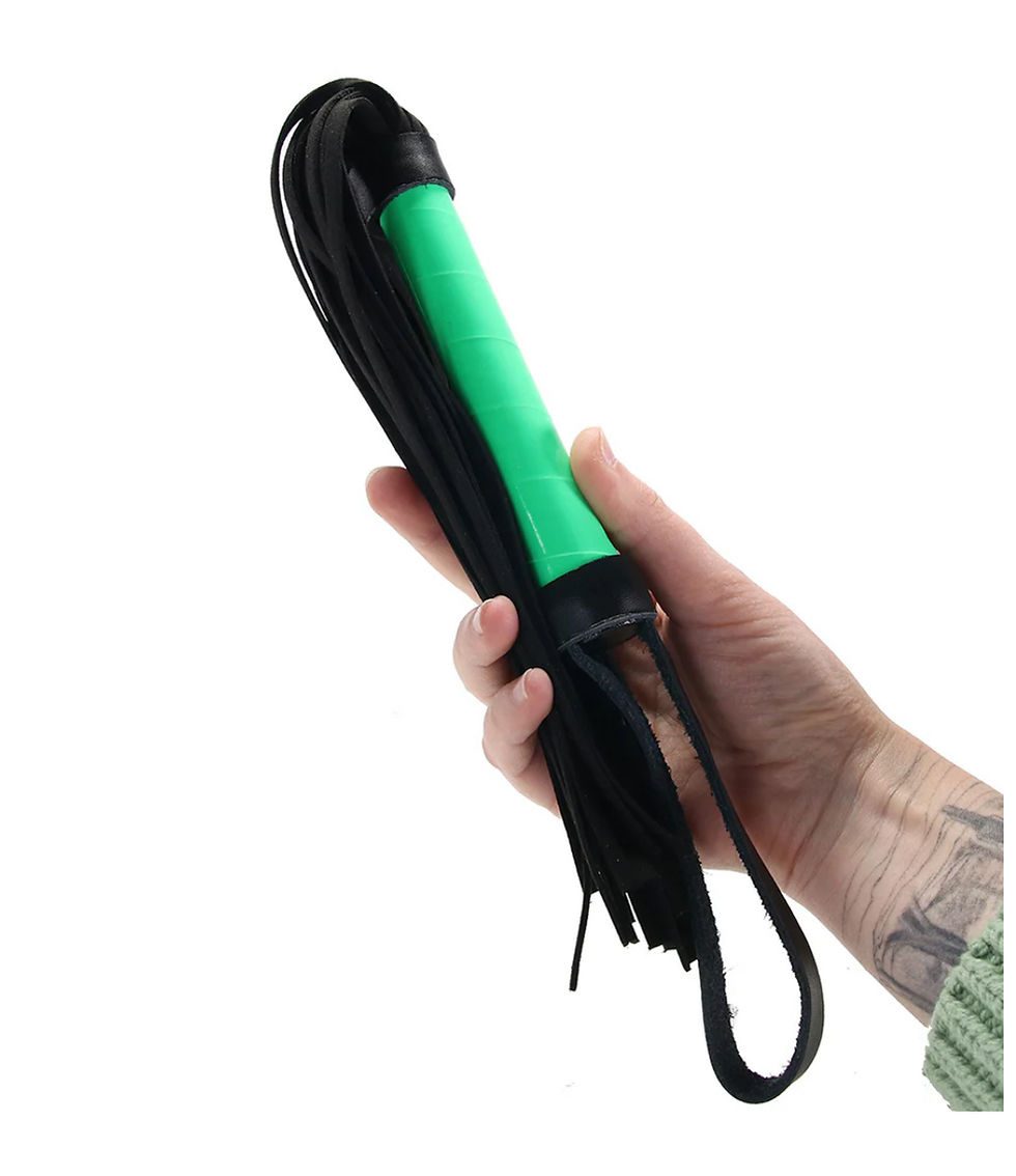 Thumbnail: Electra Play Things Flogger in Neon Green