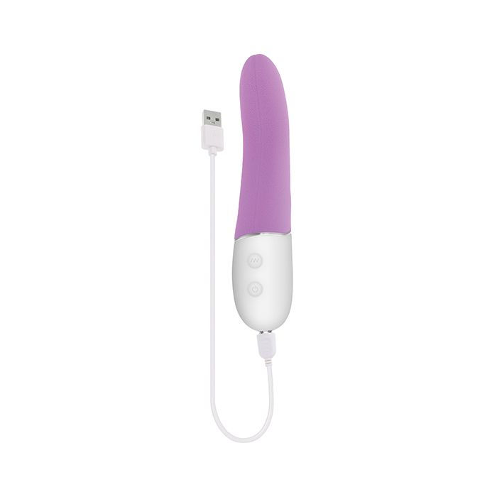 Thumbnail: Evolved Slip of the Tongue G-Spot Vibrator - Purple/White