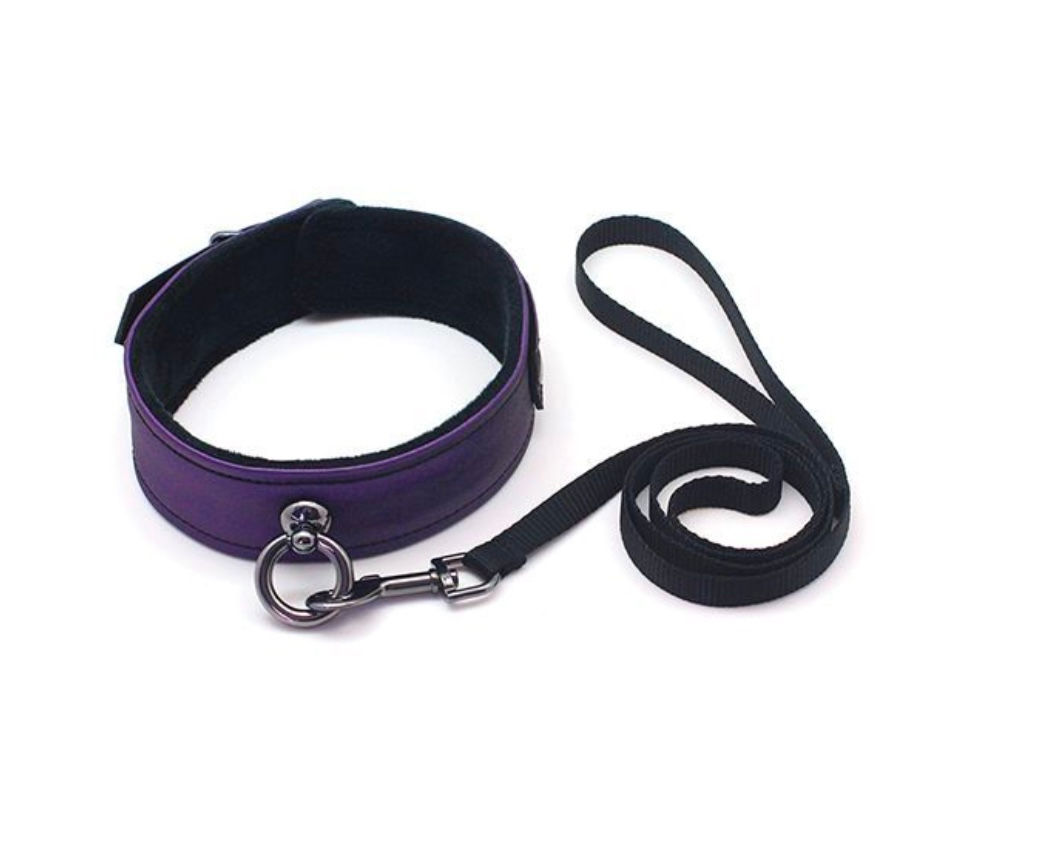 Spartacus Galaxy Legend Collar & Leash - Purple