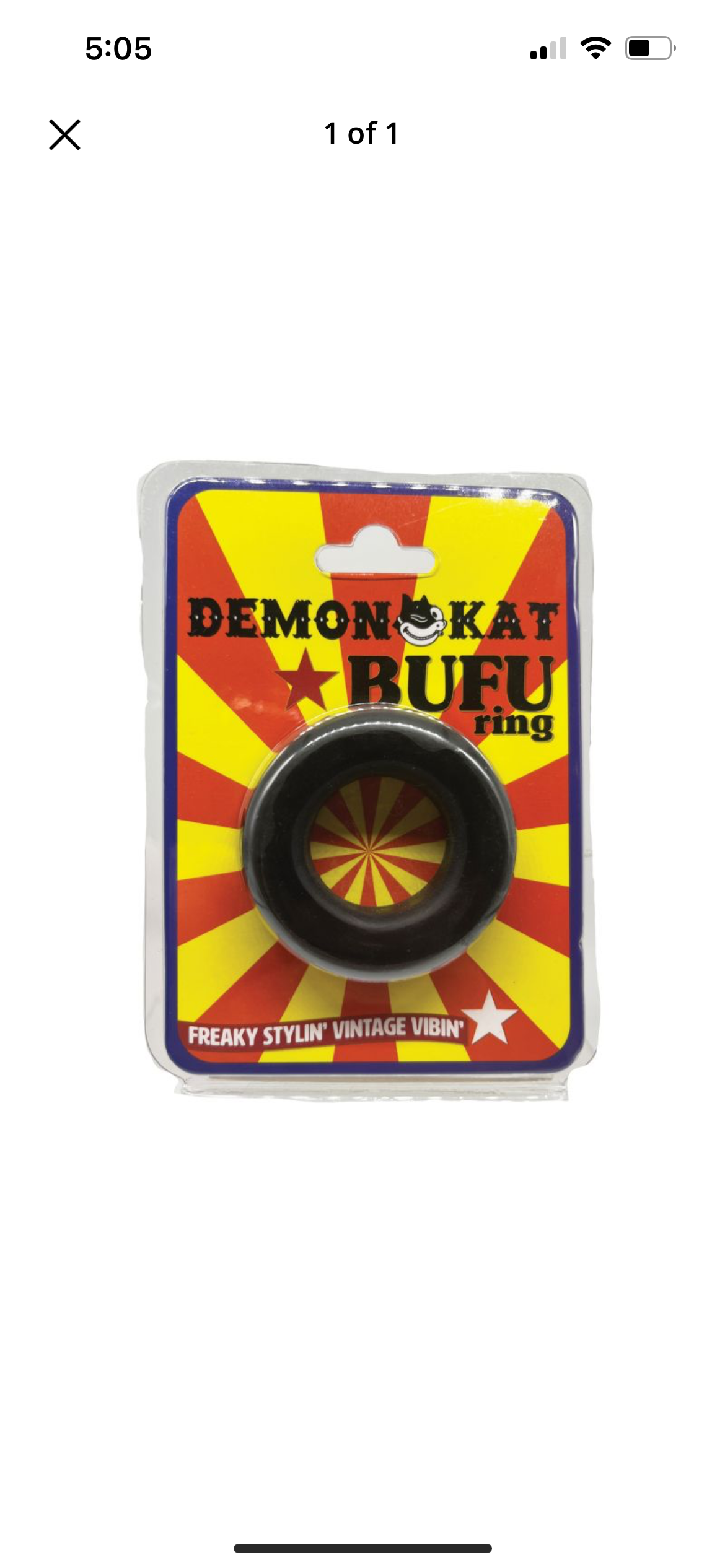 Demon Kat BuFu Ring - Black