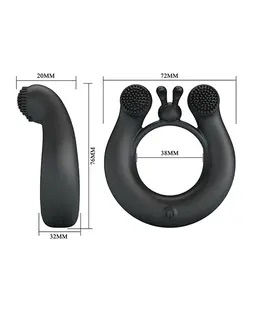 Thumbnail: Pretty Love Vibrating Penis Ring - Dahlia