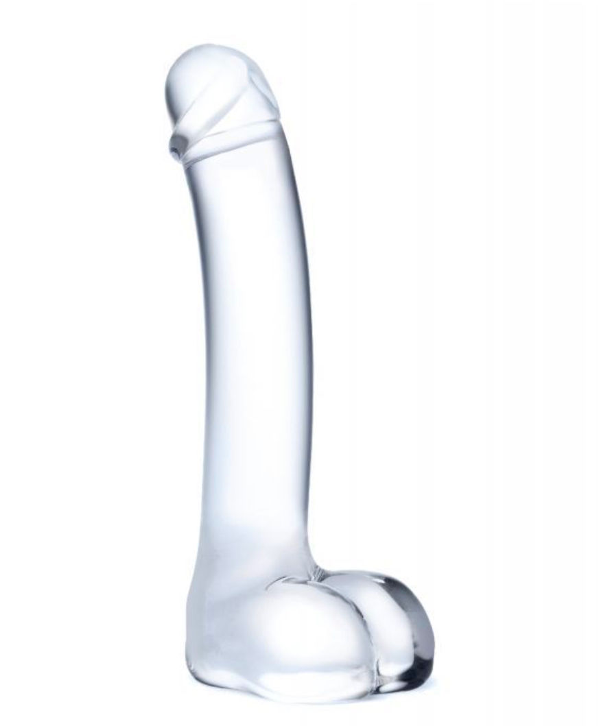 Thumbnail: Glas 7" Realistic Curved Glass G-Spot Dildo