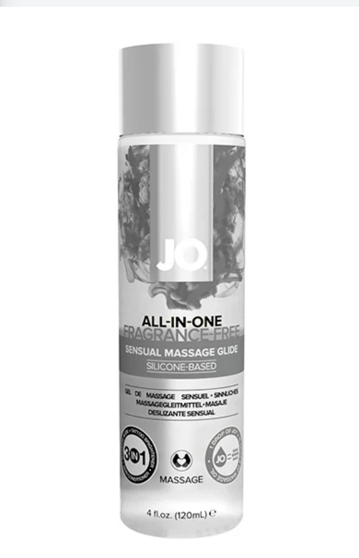 JO All-In-One Massage Glide - Fragrance Free Massage 4 oz