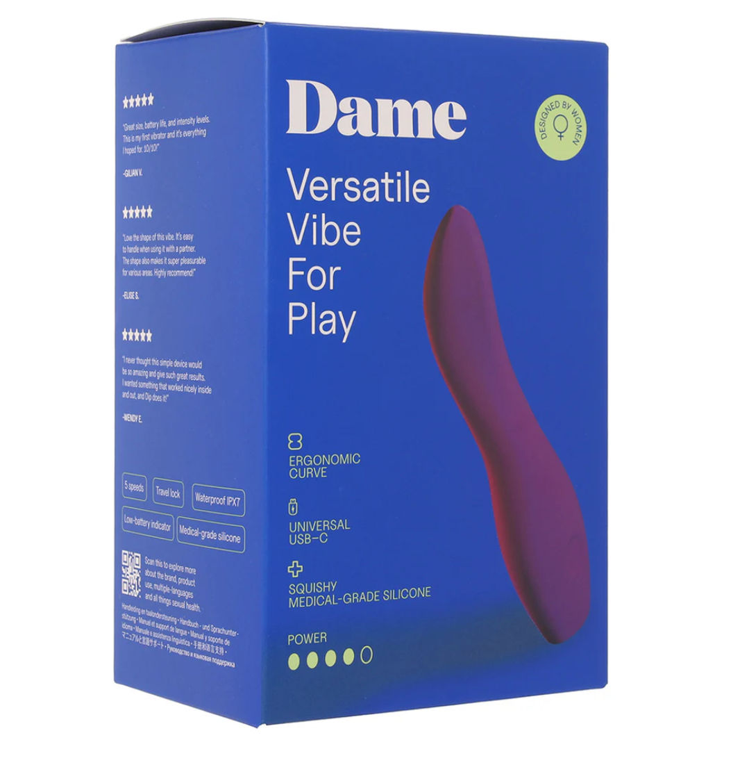 DAME Products Dame Dip 2.0 Versatile Vibe in Plum