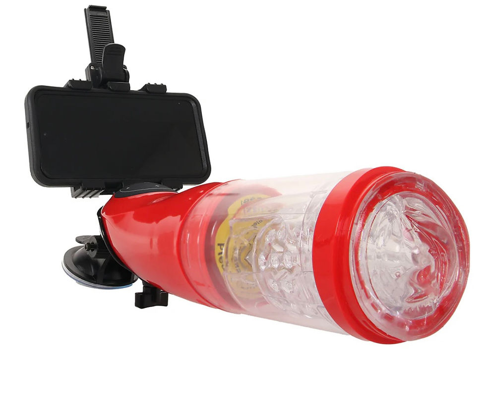 Thumbnail: Pipedream Extreme Mega-Bator Mouth in Red/Clear