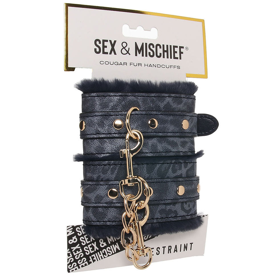 Thumbnail: Sex & Mischief Cougar Fur Handcuffs