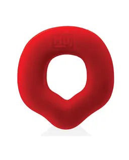 Thumbnail: Hunky Junk Fit Grips 2 Pack Ergo-Fit Cockrings - Black/Red