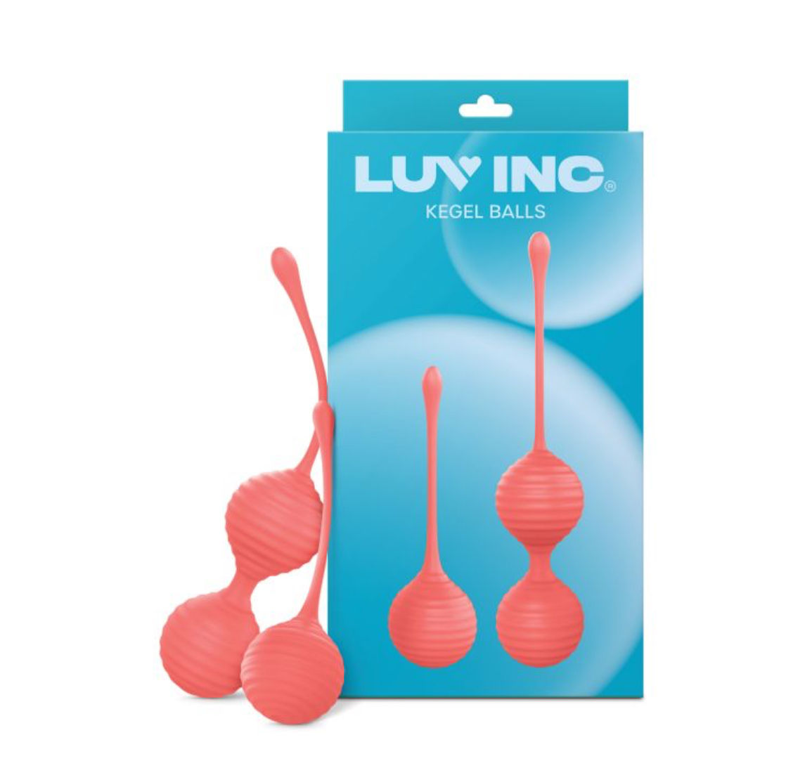 Luv Inc. Silicone Kegel Ball Set - Coral