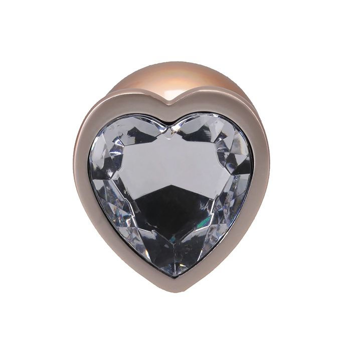 Thumbnail: Booty Bling Jeweled Metal Plug - Medium Gold