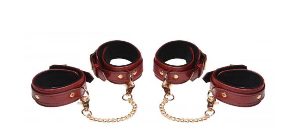 Thumbnail: Master Series - 6 Piece Burgundy Bondage Set