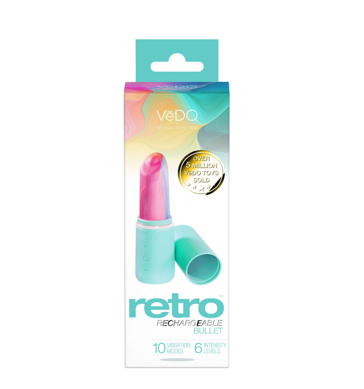 VeDo Retro Rechargeable Bullet Vibrator-Turquoise