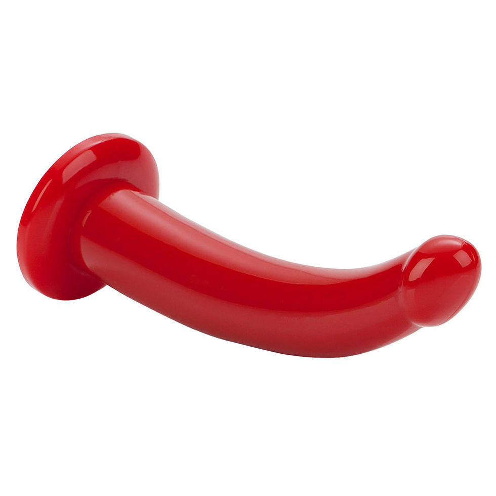 Thumbnail: Red Rider Harness and G-Spot Dildo