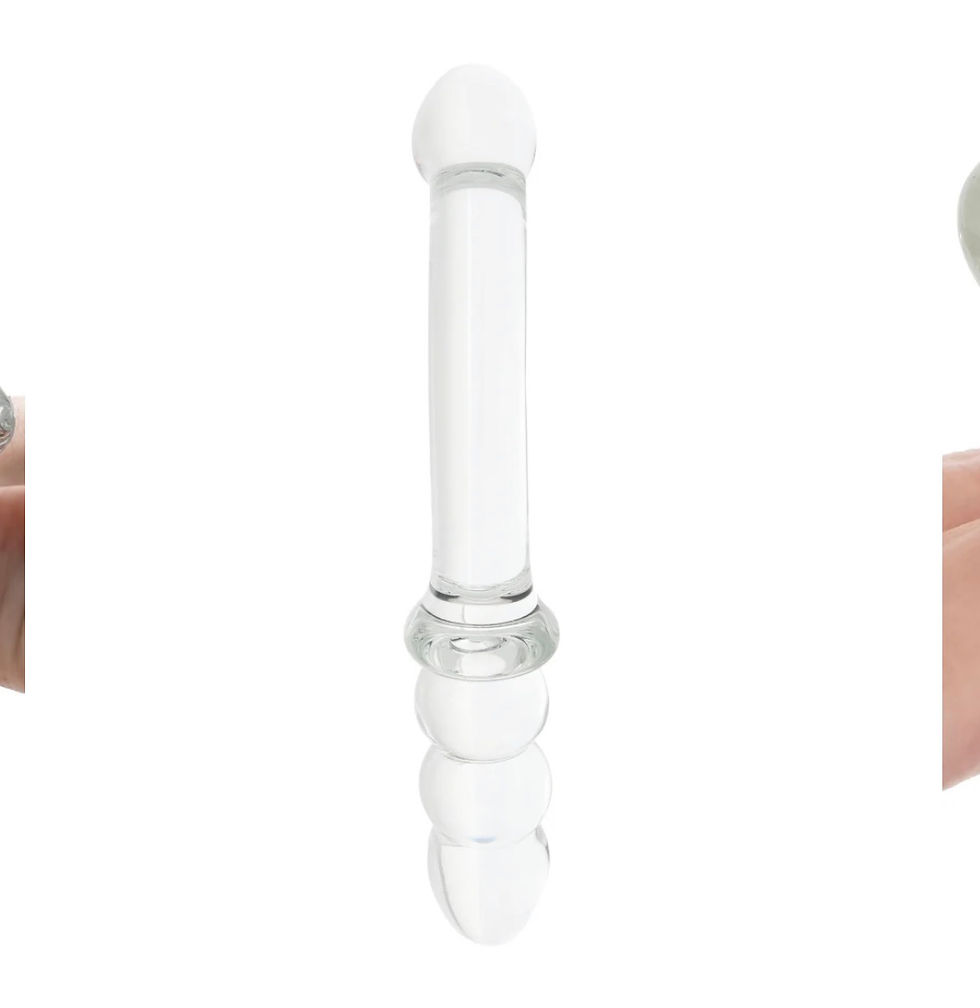 Thumbnail: Clarity Celestial Zenith Double-Ended Glass Dildo