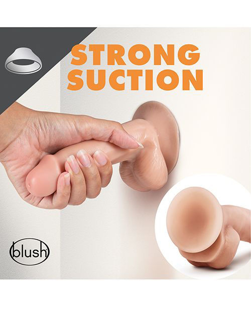Thumbnail: Blush Dr. Skin Dr. Spin 6" Gyrating Realistic Dildo - Vanilla