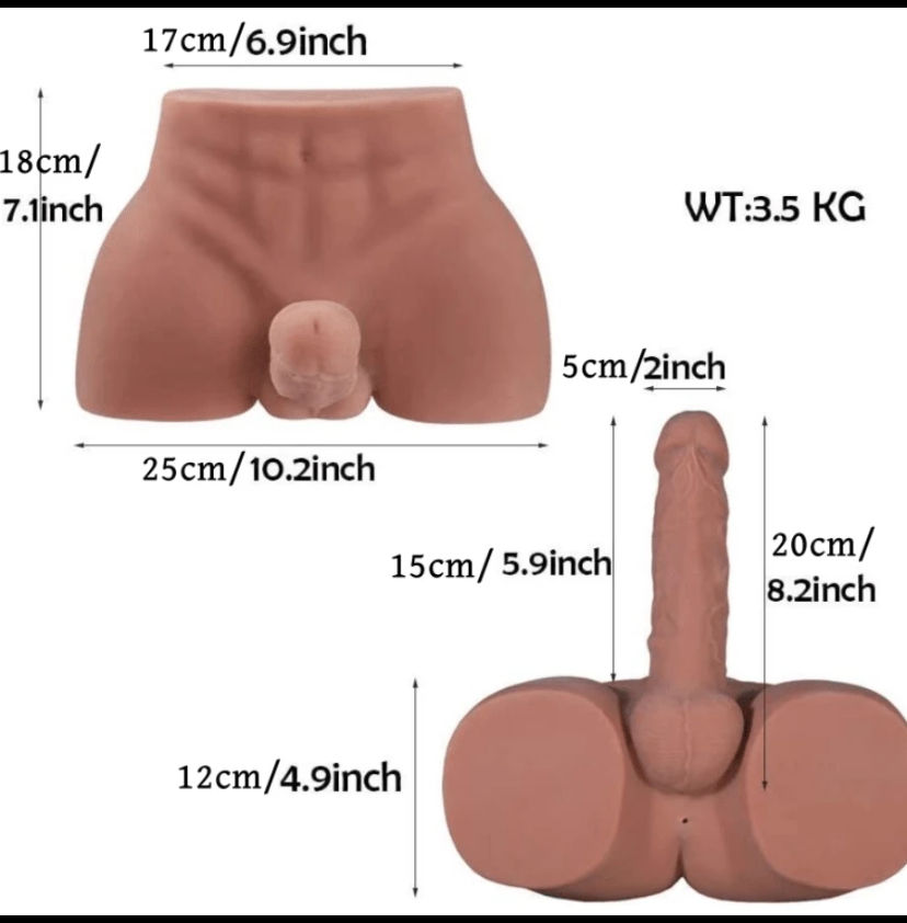 Thumbnail: Male Sex Doll Torso With Flexible Dildo Realistic Sex Huge Cock Realistic Huge C