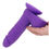 Thumbnail: PinkCherry PinkCherry 7 Inch Purple Silicone Ballsy Dildo