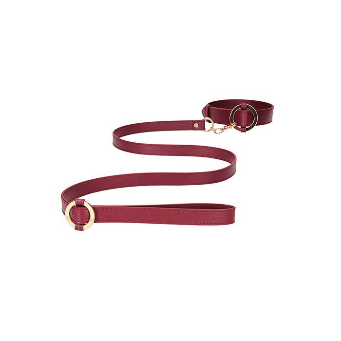 Thumbnail: Shots Ouch Halo Collar w/Leash - Burgundy
