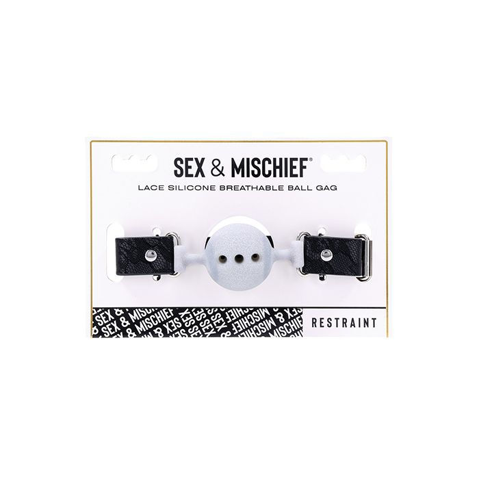 Sex & Mischief Lace Silicone Breathable Ball Gag