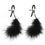 Thumbnail: Lux Fetish Lux Fetish Feathered Nipple Clips