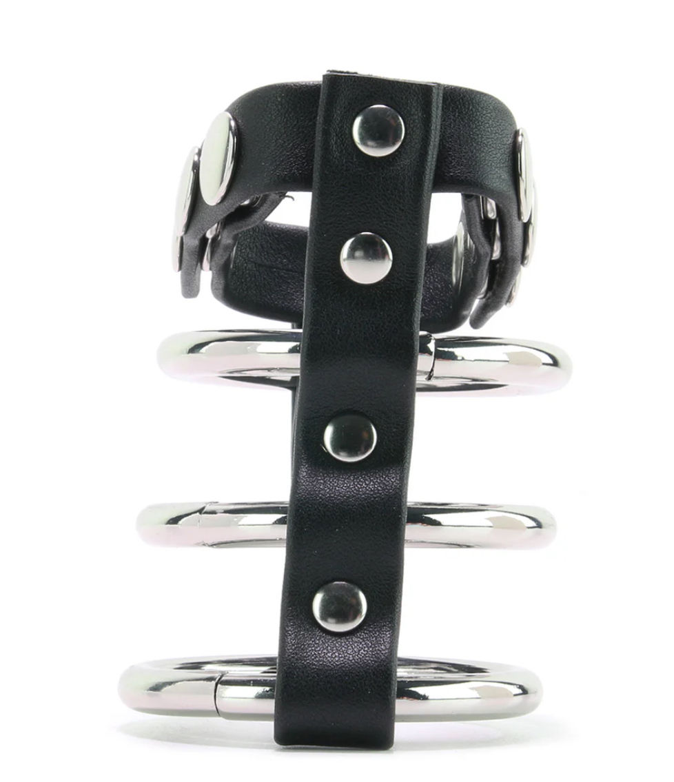 Thumbnail: Blueline Men Blue Line Triple Metal C-Ring with Adjustable Ball Strap