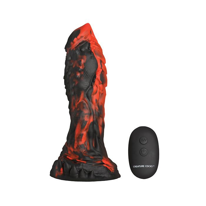 Thumbnail: Creature Cocks - Inferno Cock Vibrating Silicone Dildo