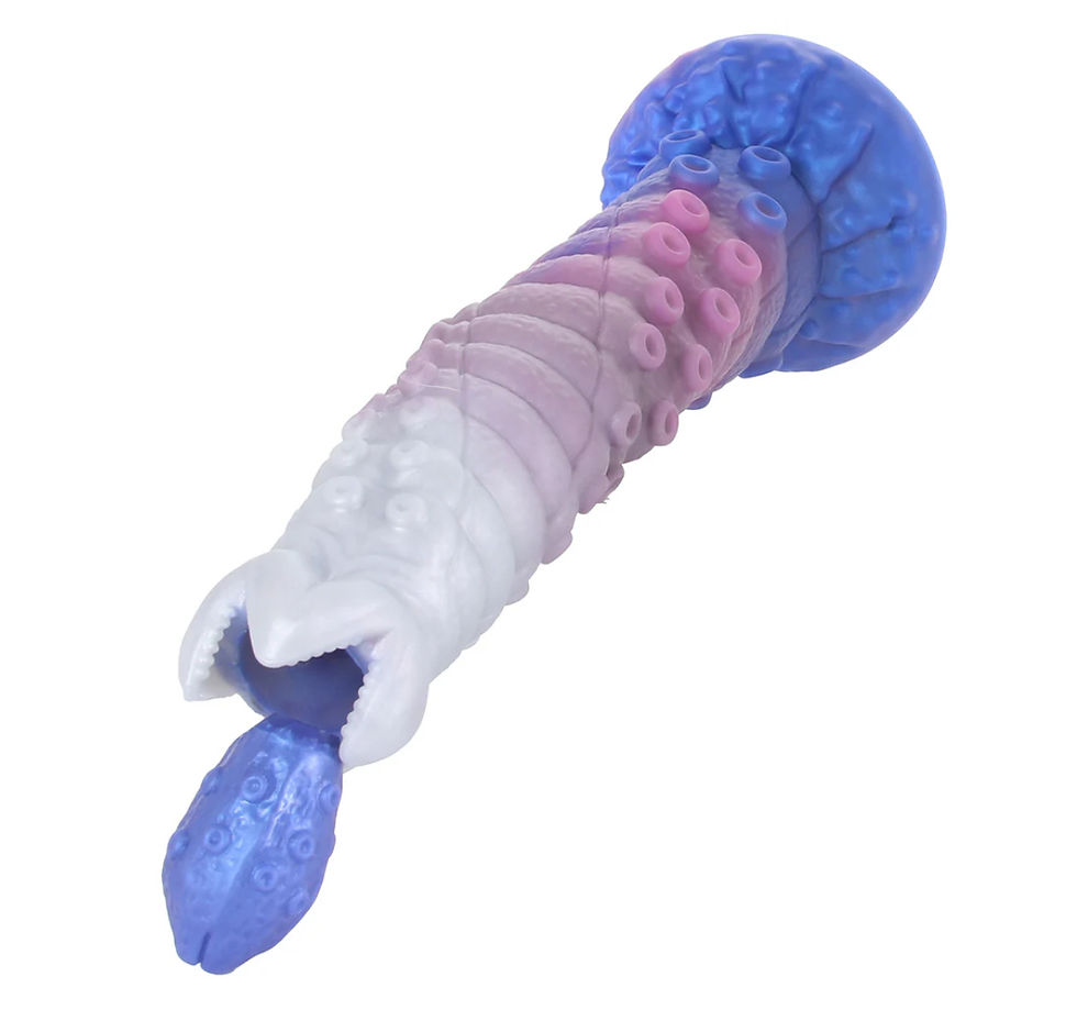 Thumbnail: XR Brands Creature Cocks Tenta-Queen Ovipositor Dildo and Eggs 