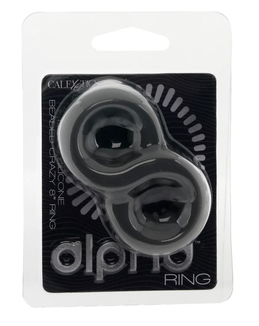 Alpha Ring Alpha Liquid Silicone Beaded Crazy 8 Ring